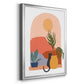 Paper Scene I - Modern Framed Canvas Print