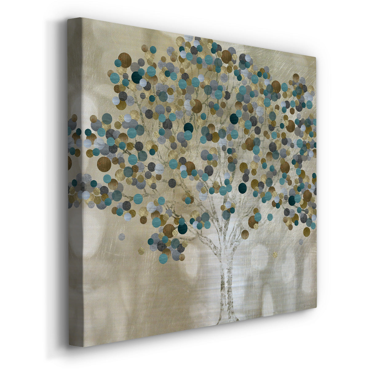 Teal Tree - Canvas Art Print