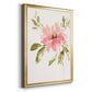 One Pink Bloom II - Modern Framed Canvas Print