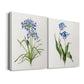 Blue Lively Botanical I Premium Gallery Wrapped Canvas - Ready to Hang - Set of 2 - 8 x 12 Each