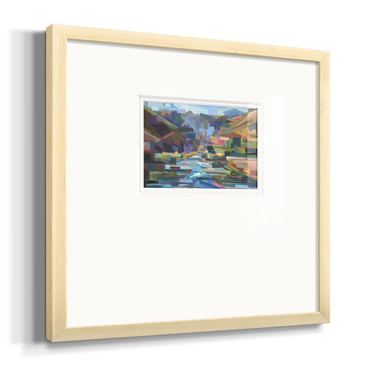 Pieces of Yakima Canyon- Premium Framed Print Double Matboard