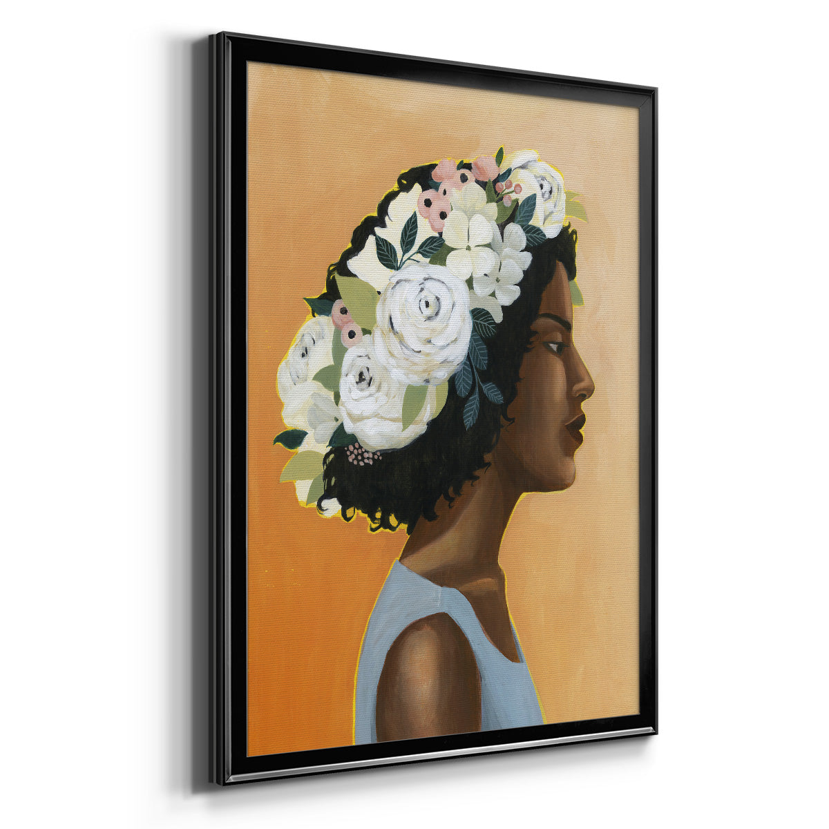 Modern Laurel I - Modern Framed Canvas Print