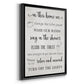 In This Bathroom - Modern Framed Canvas Print