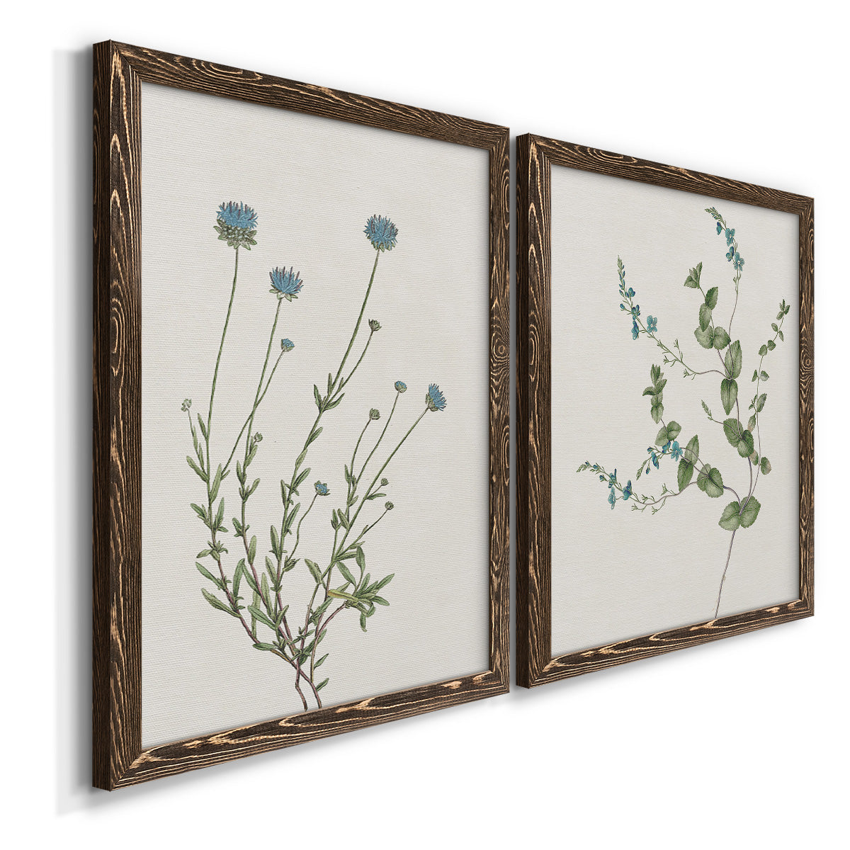 Blue Wispy I - Premium Framed Canvas 2 Piece Set - Ready to Hang