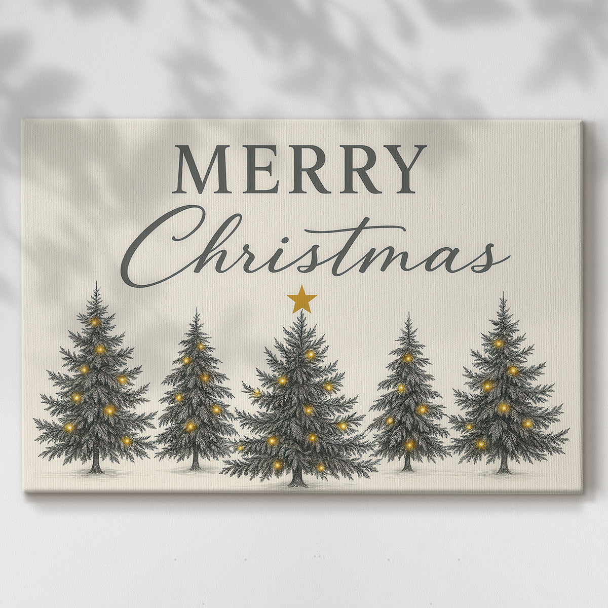 Pearled Wreath of Nativity - Canvas Art Print