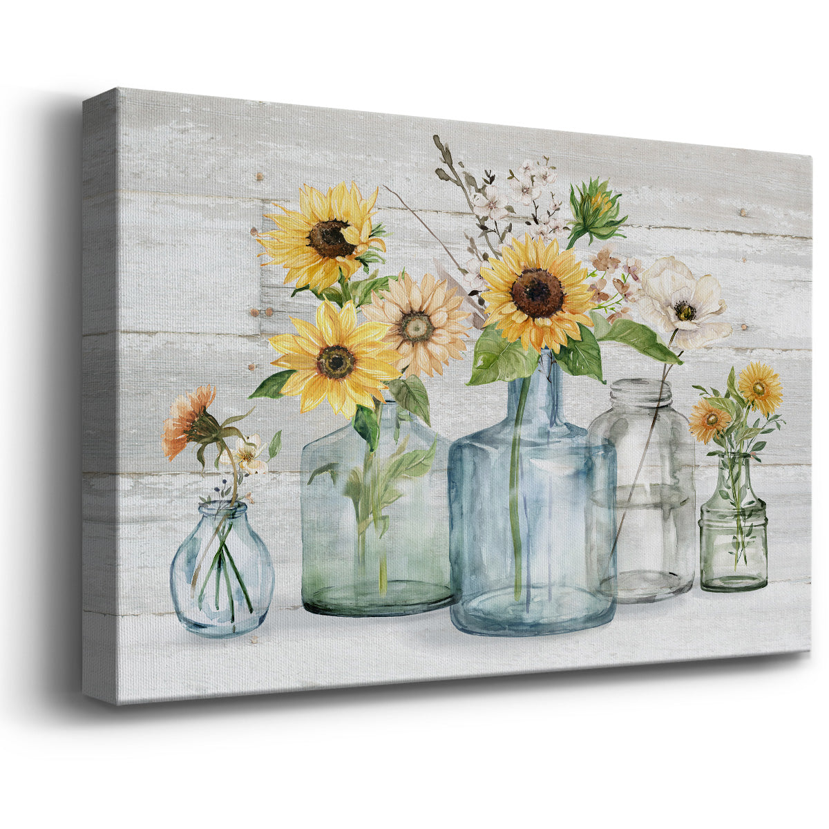 Sunflower Extravaganza Premium Gallery Wrapped Canvas - Ready to Hang