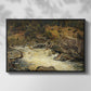Waterfall in Hallingdal, 1848 - Floater Framed Canvas Print