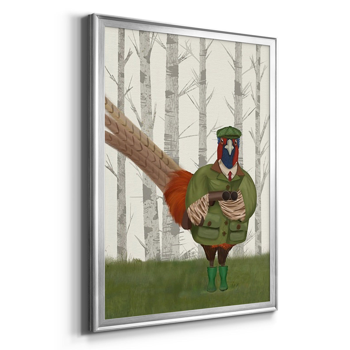 Pheasant Shooting Party 7 - Modern Framed Canvas Print