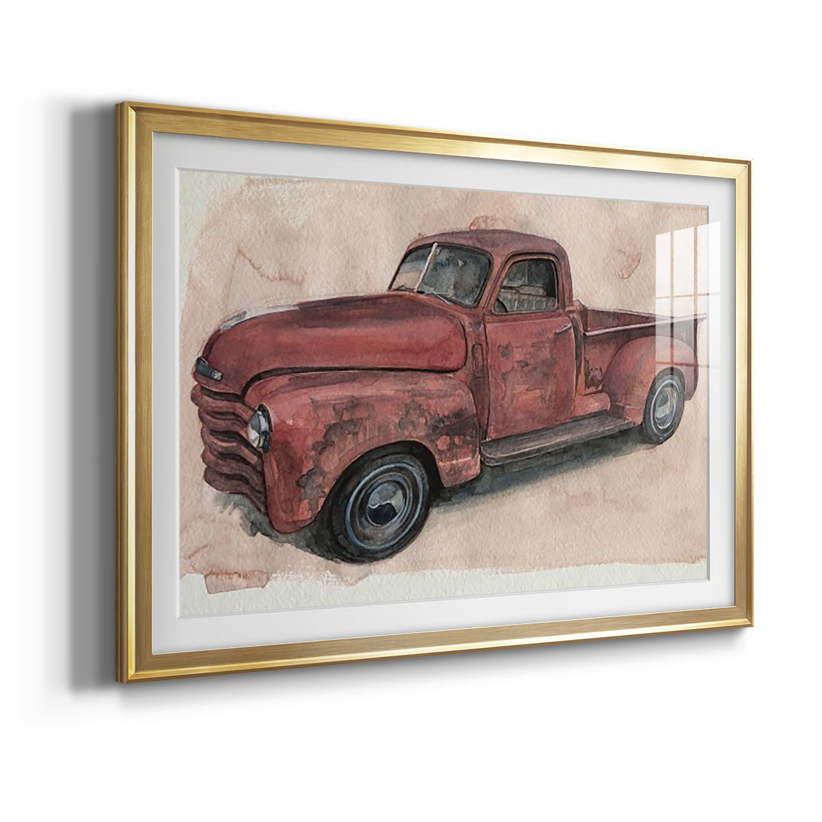 Antique Pickup I Premium Framed Print - Ready to Hang