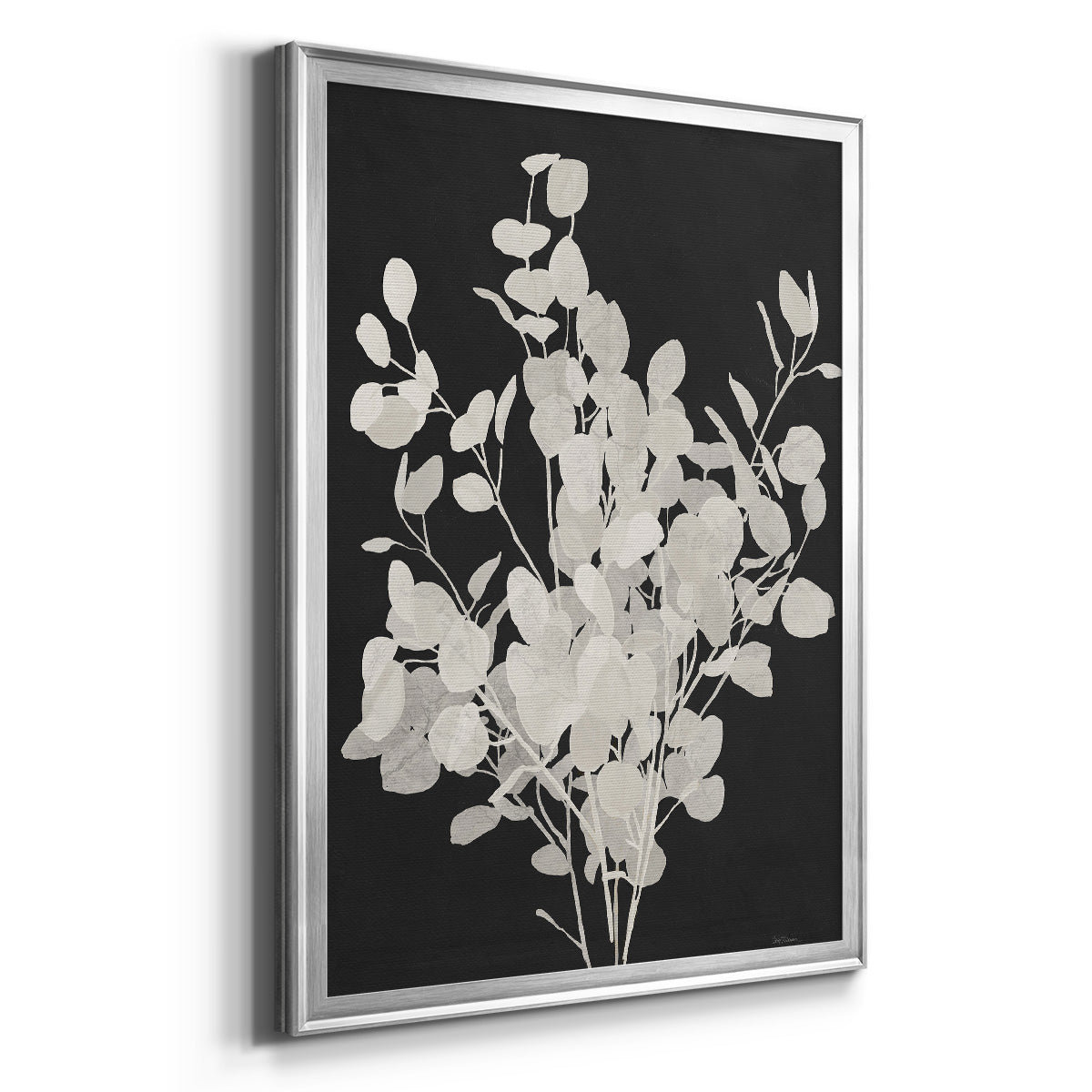 Misty Branches II - Modern Framed Canvas Print