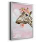 Floral Fun II - Modern Framed Canvas Print
