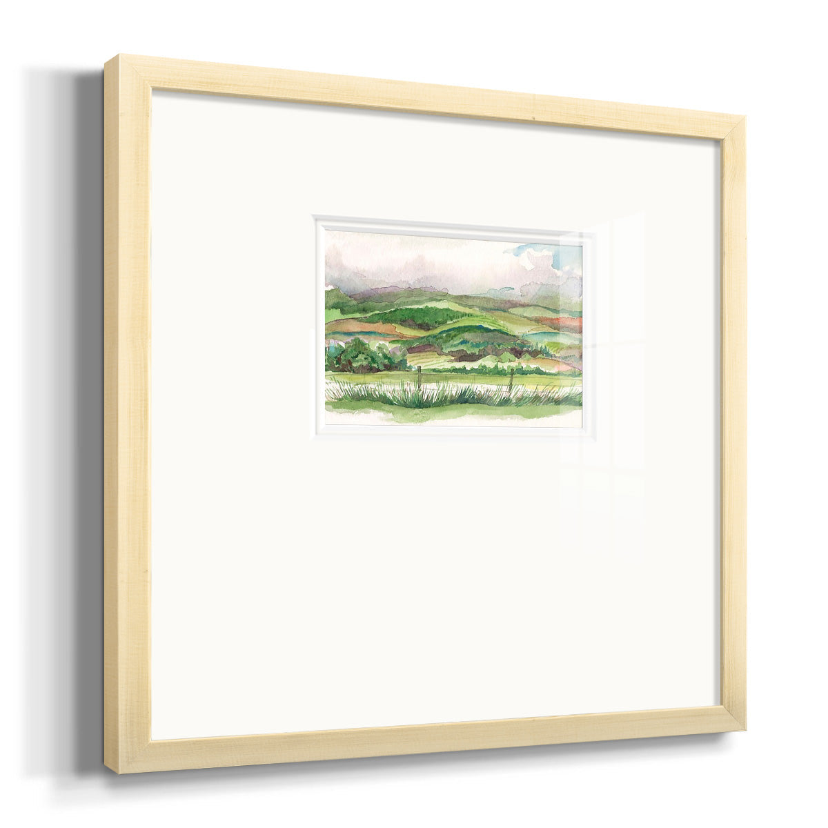 Bennachie Rain I Premium Framed Print Double Matboard