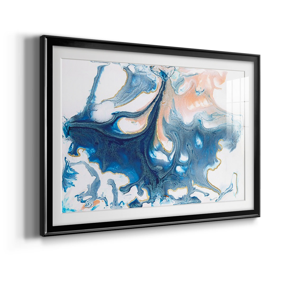 Dancing Blue I Premium Framed Print - Ready to Hang