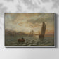 View from the Oslofjord, 1866 - Floater Framed Canvas Print