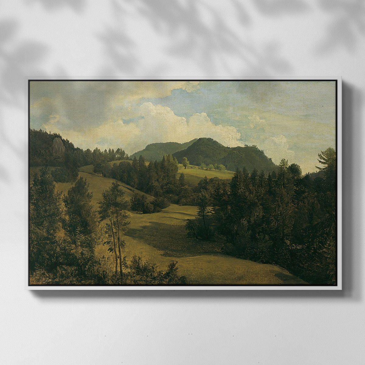Landscape near Miesenbach, c. 1830 - Floater Framed Canvas Print