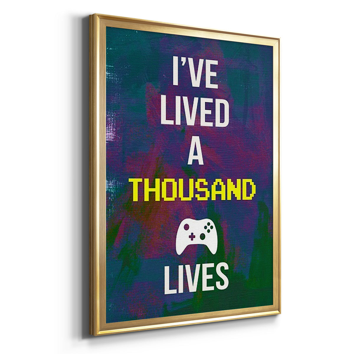 Gamer at Play I - Modern Framed Canvas Print