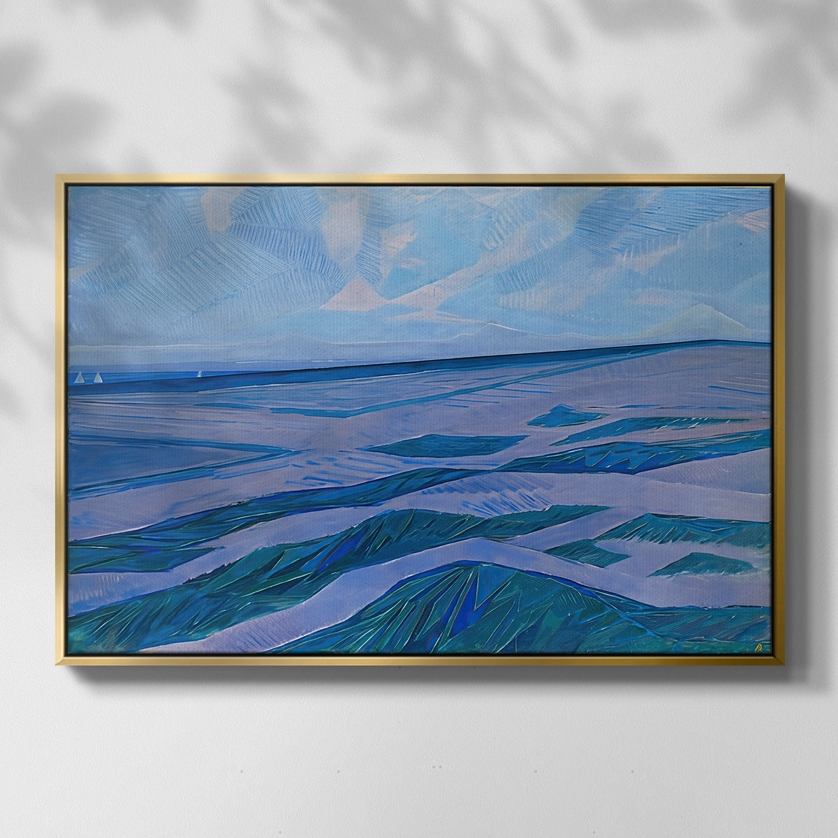 Dune Landscape, 1911 - Floater Framed Canvas Print