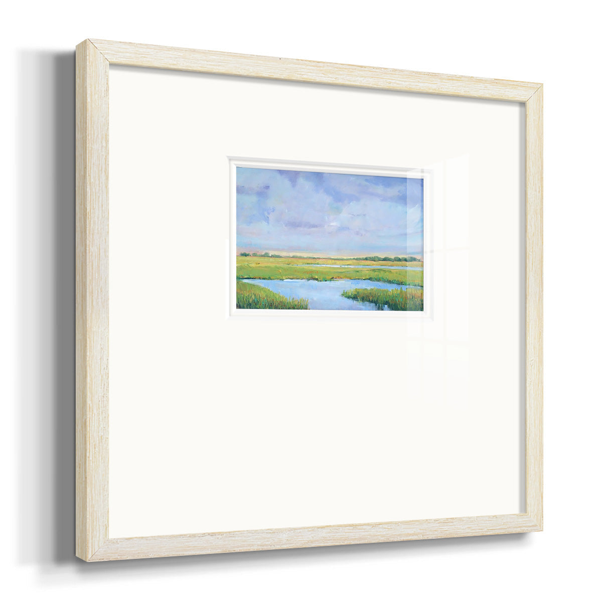 Summer Marsh I - Double Matboard Framed Print