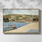 The Riverbank, Les Andelys, 1886 - Floater Framed Canvas Print