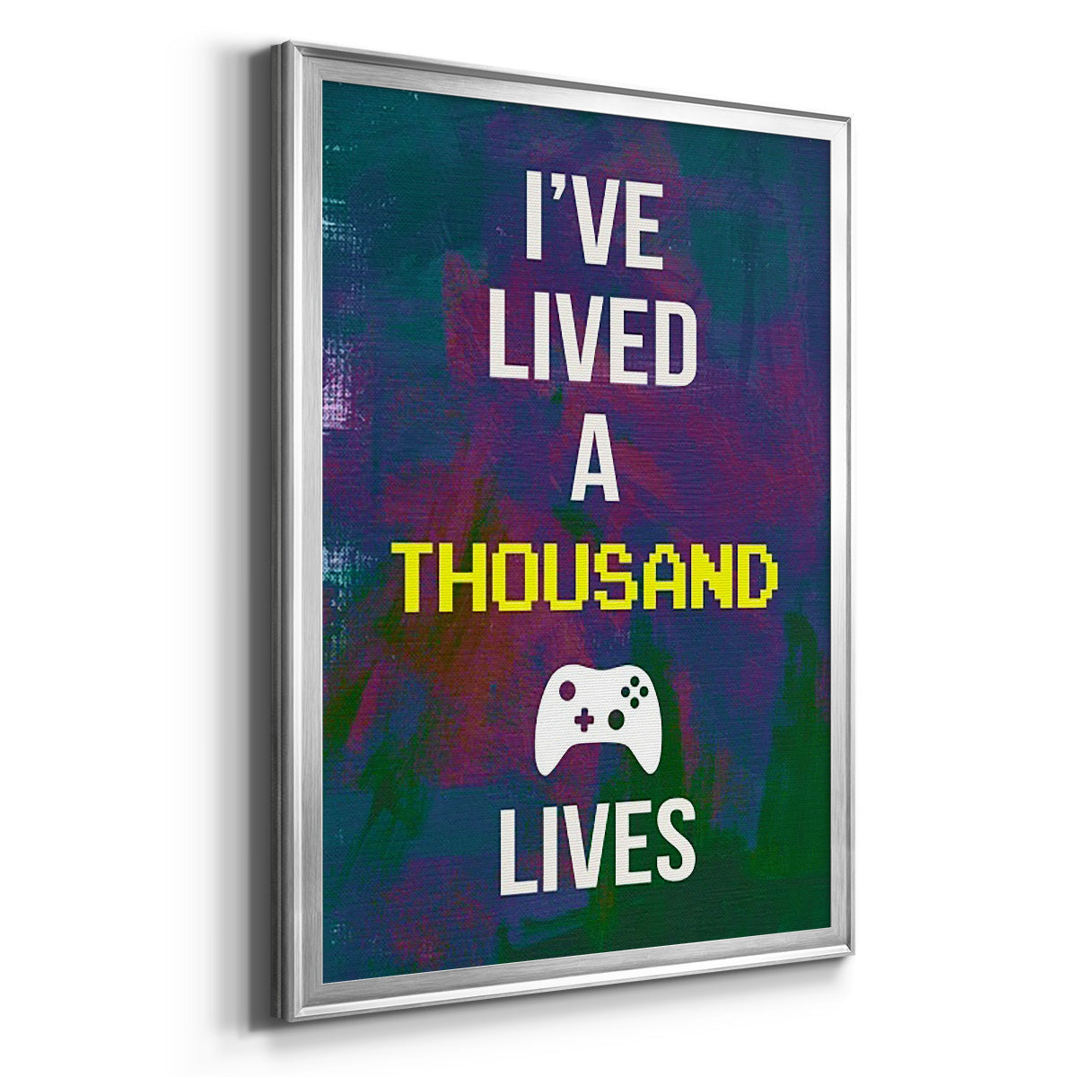 Gamer at Play I - Modern Framed Canvas Print