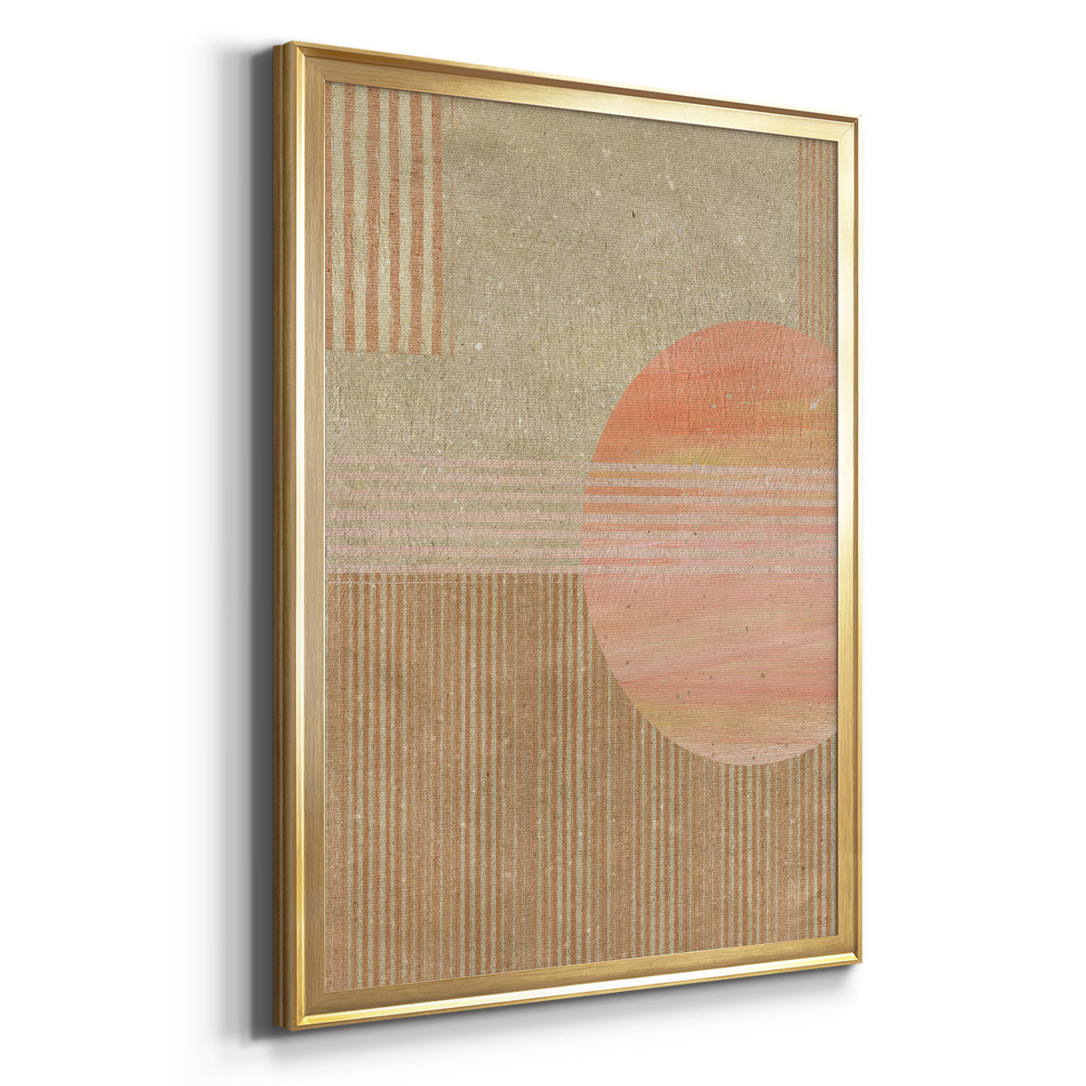 Adobe Sunrise II - Modern Framed Canvas Print