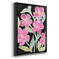 Floral Choir - Modern Framed Canvas Print