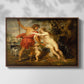 Venus and Adonis, c. 1635 - Floater Framed Canvas Print