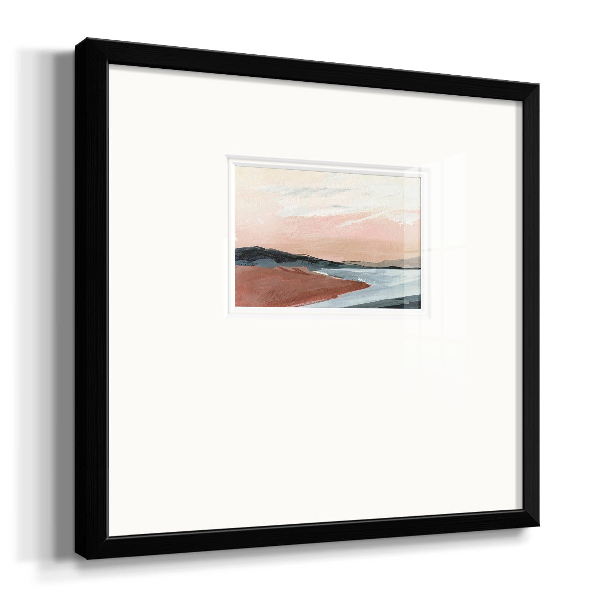 Paynes Coast I Premium Framed Print Double Matboard