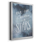 Celestial Love IV - Modern Framed Canvas Print