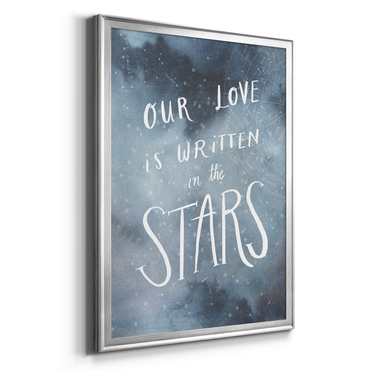 Celestial Love IV - Modern Framed Canvas Print