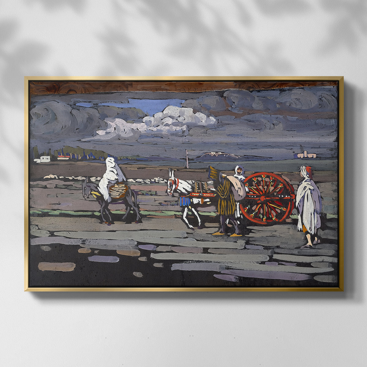 Country Road (Landstrasse), 1905 - Floater Framed Canvas Print