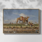 On the Banks of the Nile, Upper Egypt, 1876 - Floater Framed Canvas Print