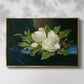Giant Magnolias on a Blue Velvet Cloth, c. 1890 - Floater Framed Canvas Print