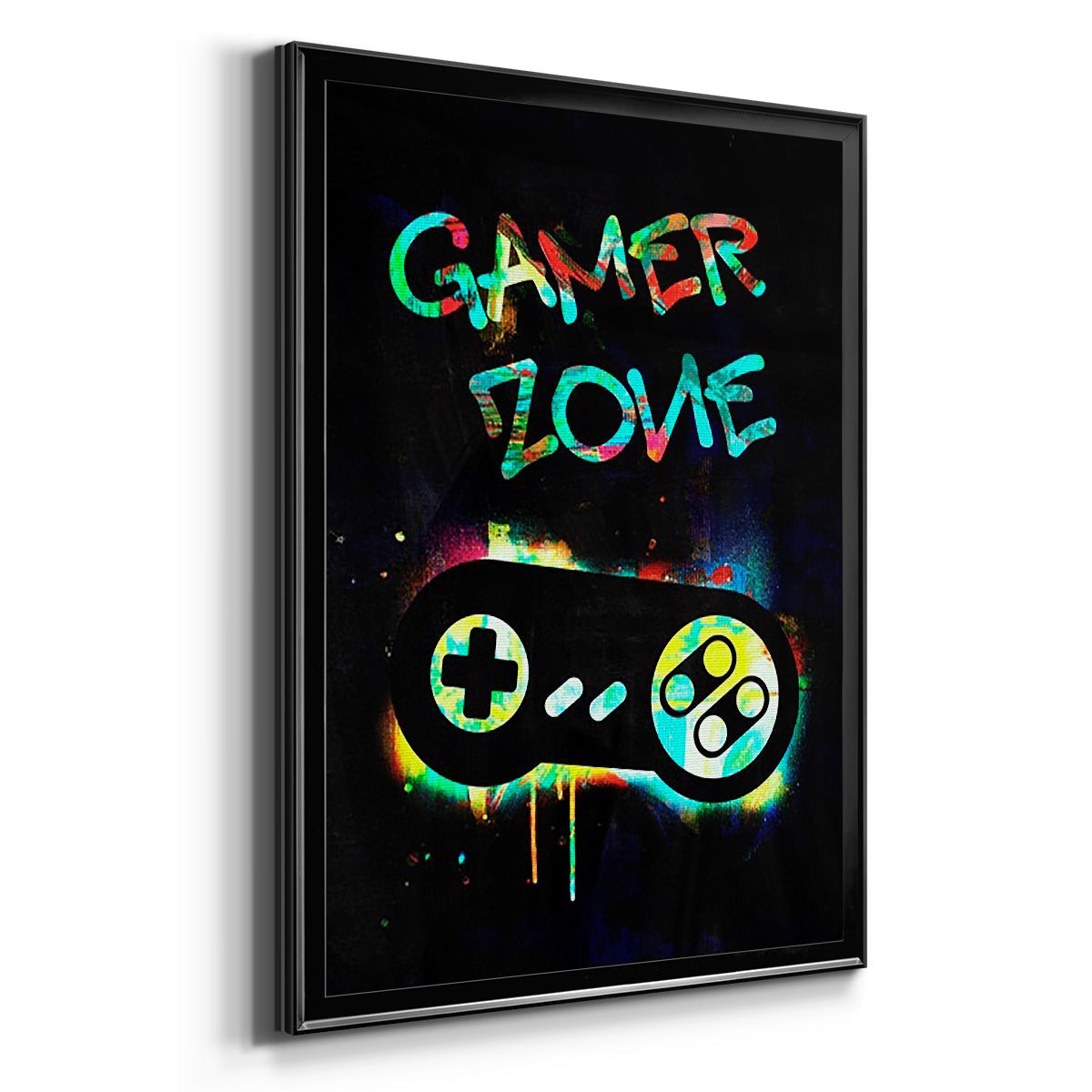 Gamer Tag IV - Modern Framed Canvas Print