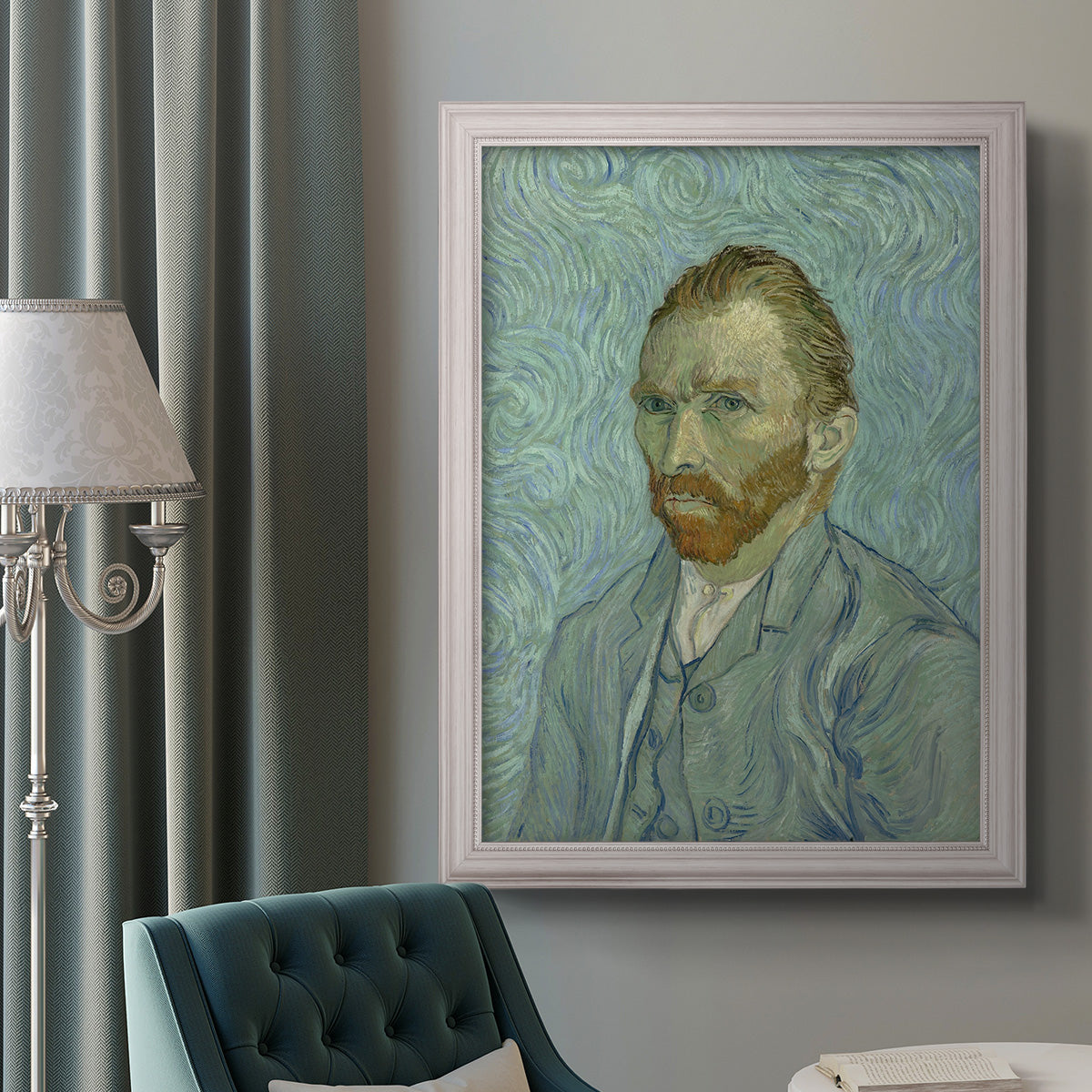 Self-Portrait, 1889 - Ornate Framed Canvas Print