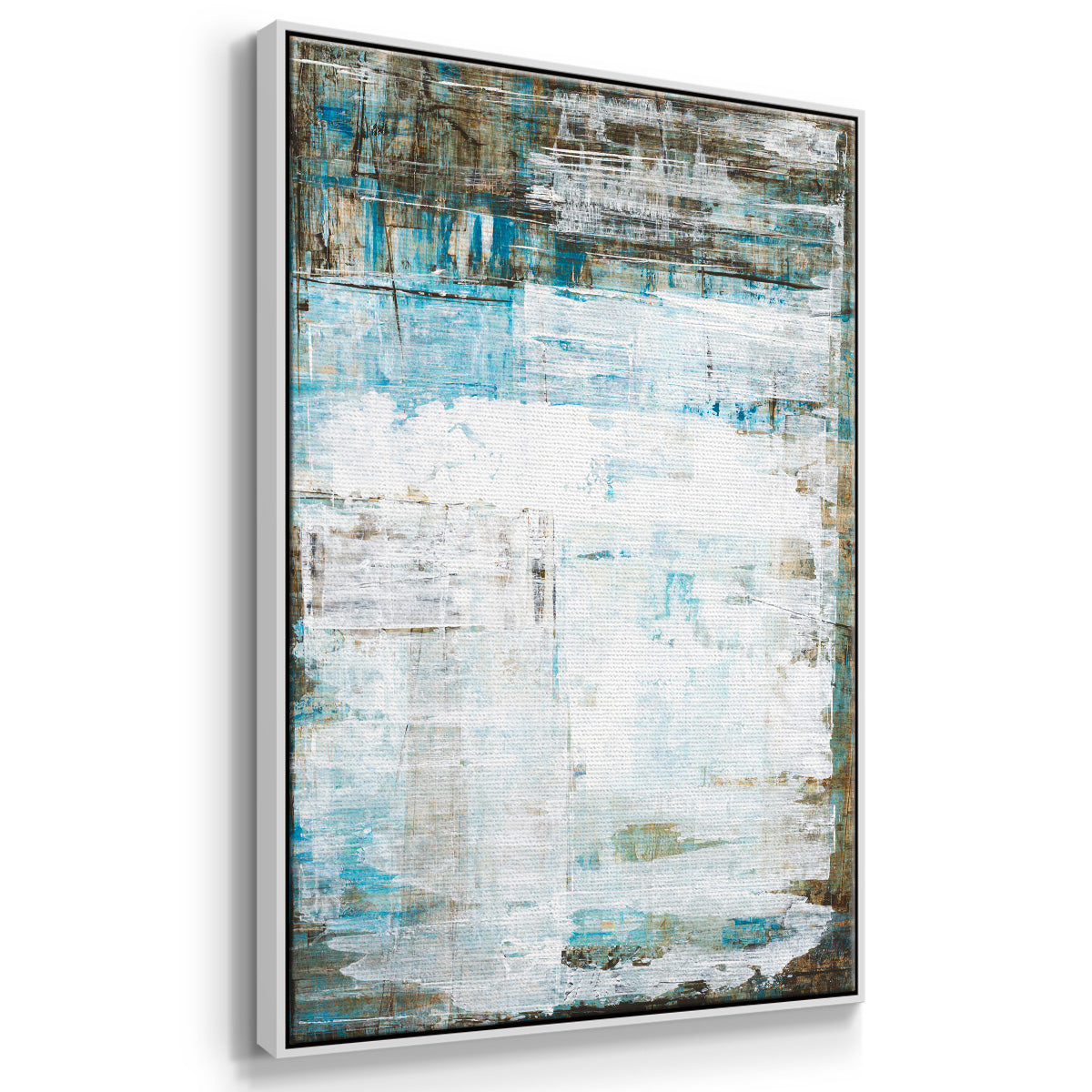 Beach Glass - Framed Premium Gallery Wrapped Canvas L Frame - Ready to Hang