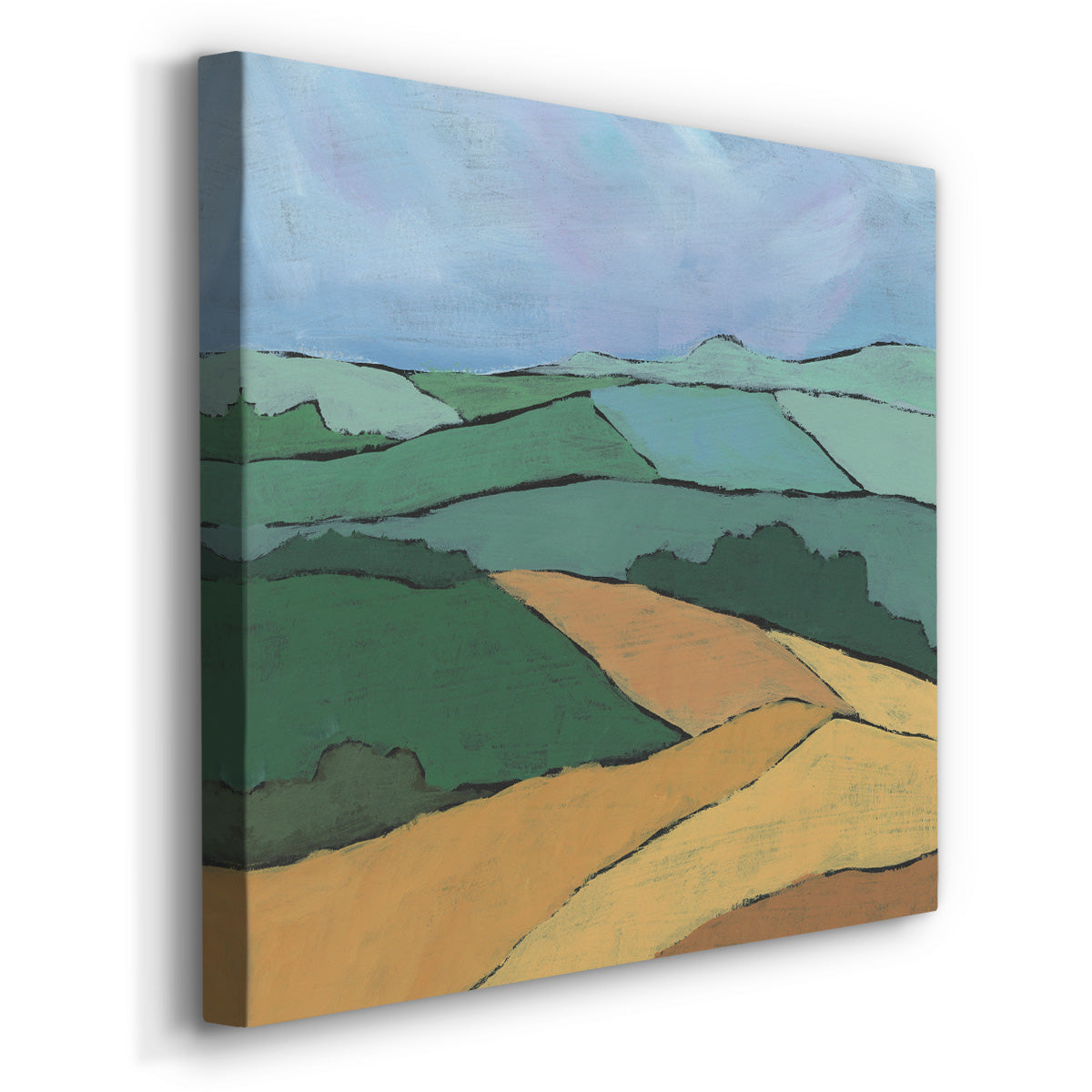 Blocked Topography II-Premium Gallery Wrapped Canvas - Ready to Hang