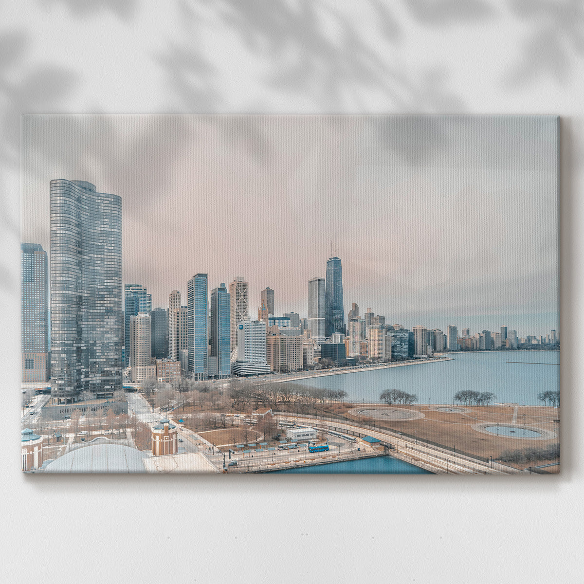 Chicago Skyline from South - Gallery Wrapped Canvas