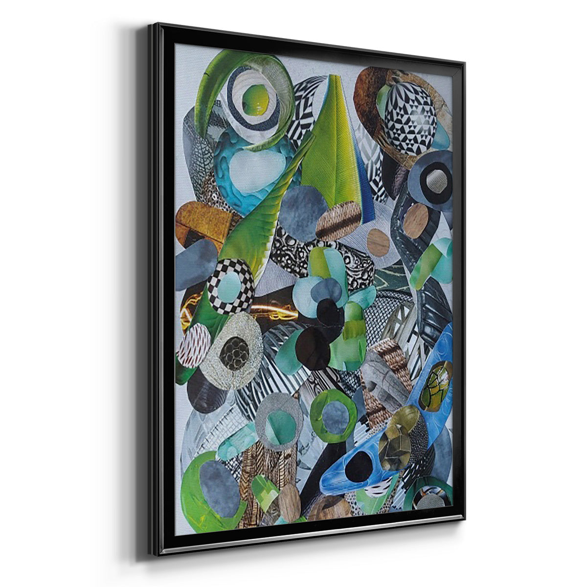 Siesta Beach Glass -  Framed Canvas Print