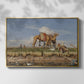 On the Banks of the Nile, Upper Egypt, 1876 - Floater Framed Canvas Print