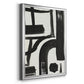 Inkwell Intersect I - Modern Framed Canvas Print