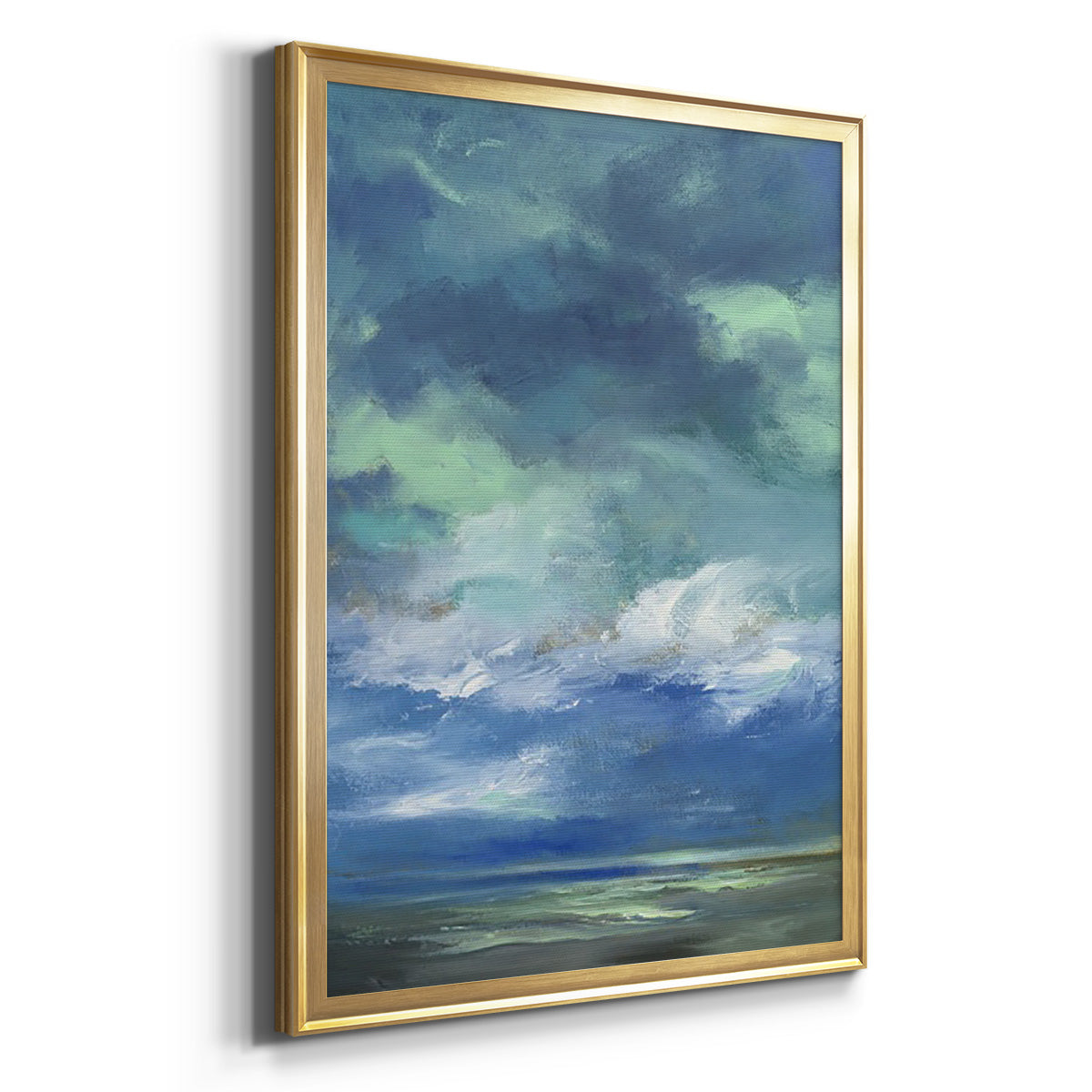 Island Morning - Modern Framed Canvas Print