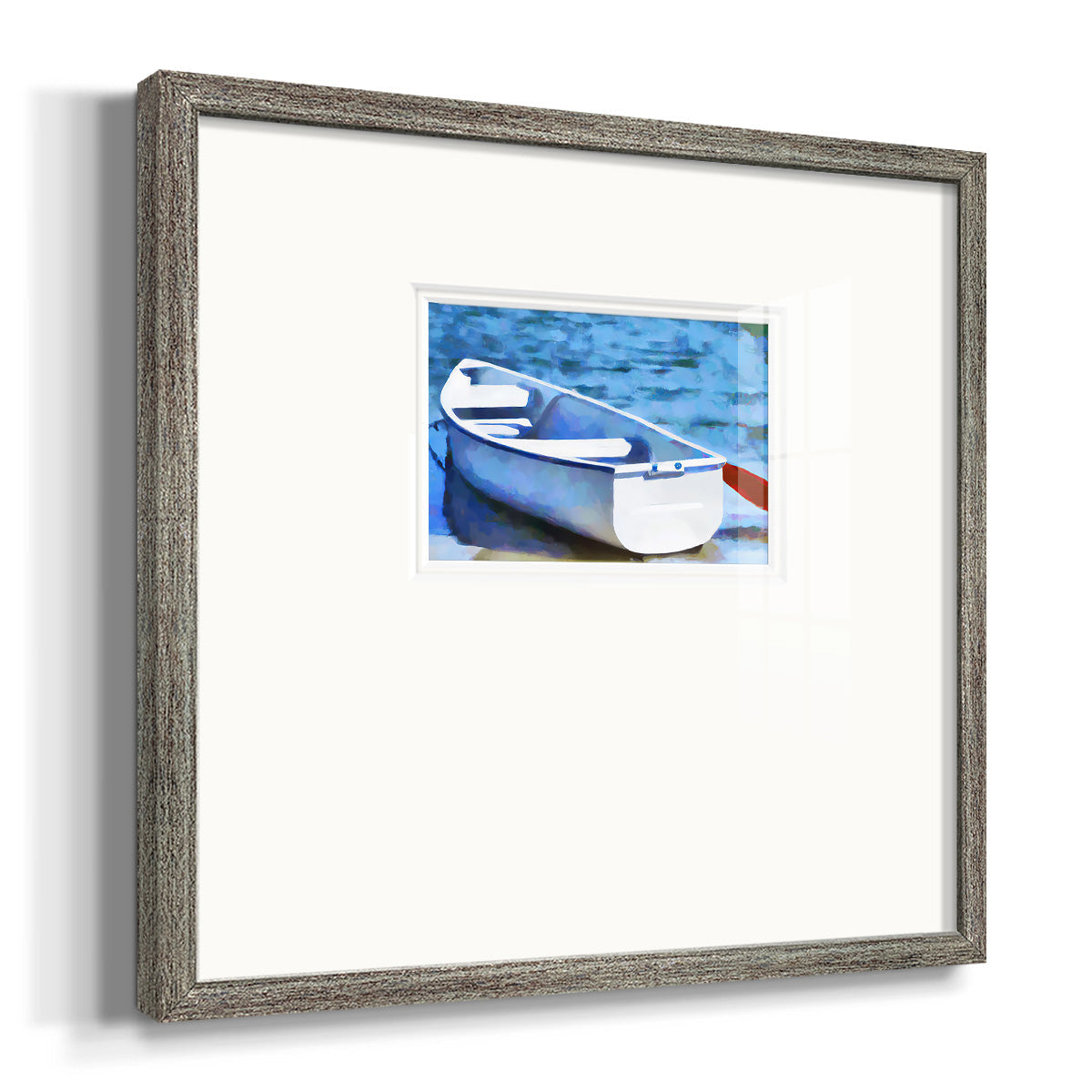 Colorful Rowboat II Premium Framed Print Double Matboard