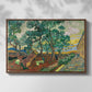 The Garden of Saint-Paul Hospital, 1889 - Floater Framed Canvas Print