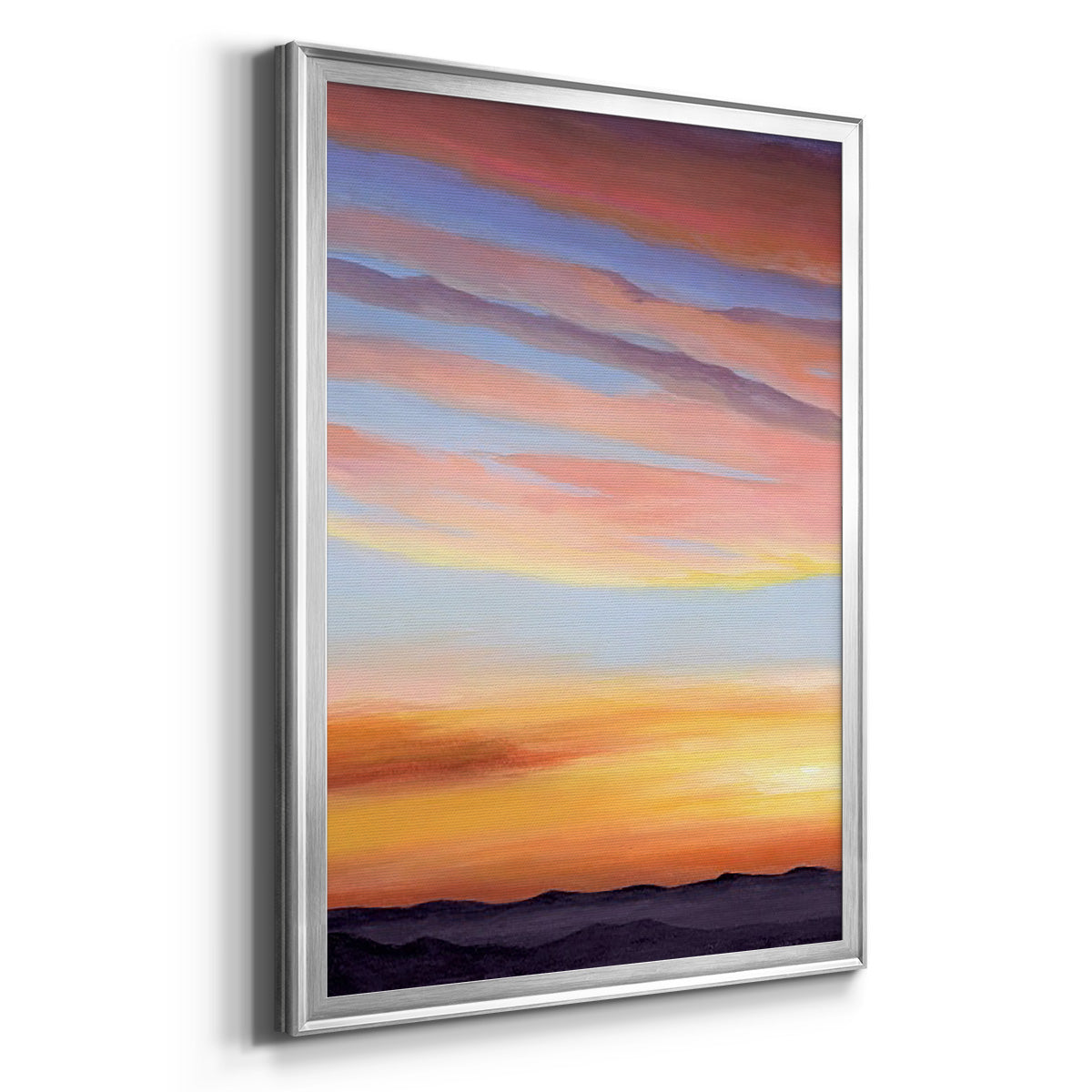 Ignited Dusk I - Modern Framed Canvas Print