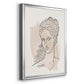 Greek Busts V - Modern Framed Canvas Print