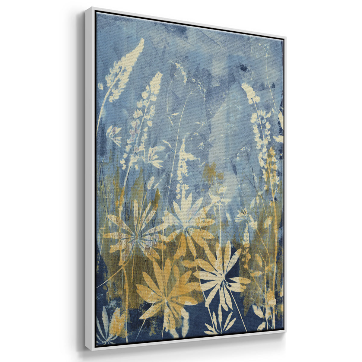 Wild Lupine Framed Premium Gallery Wrapped Canvas - Ready to Hang