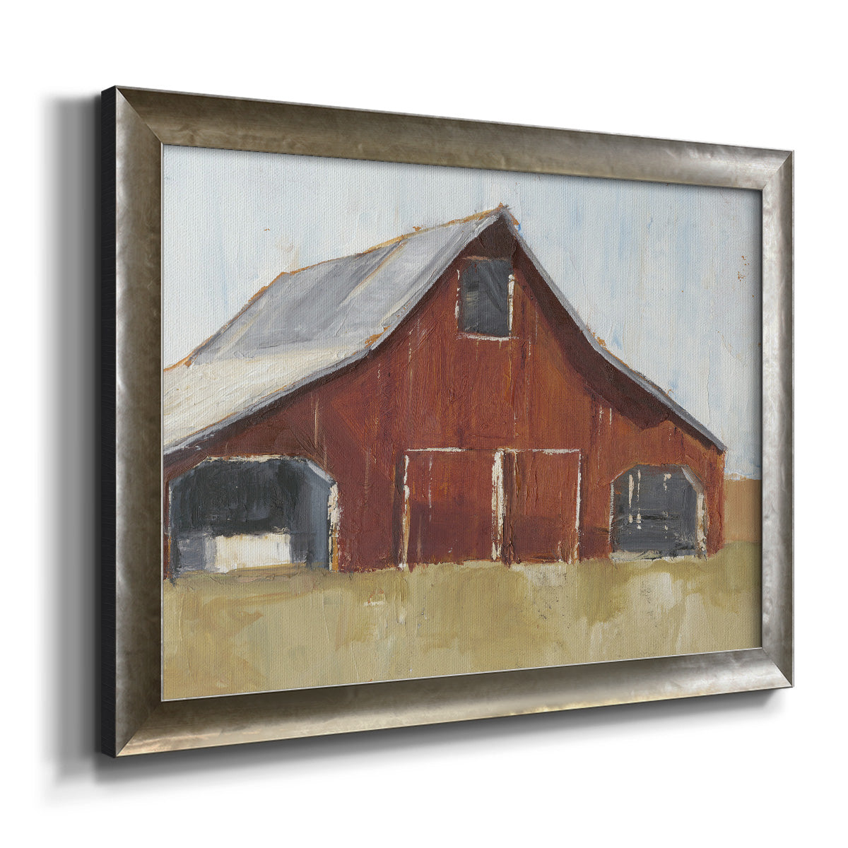 Rustic Red Barn I Premium Framed Canvas- Ready to Hang