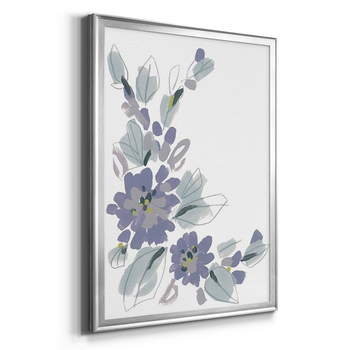 Periwinkle Patch III - Modern Framed Canvas Print