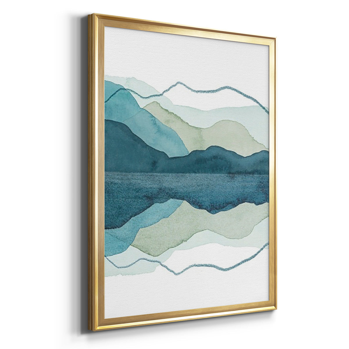 Icicle Range I - Modern Framed Canvas Print